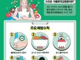 질병관리청, 같은 음식 섭취 후 2명 이상 설사 구토시 보건소로 신고하세요! 기사 이미지